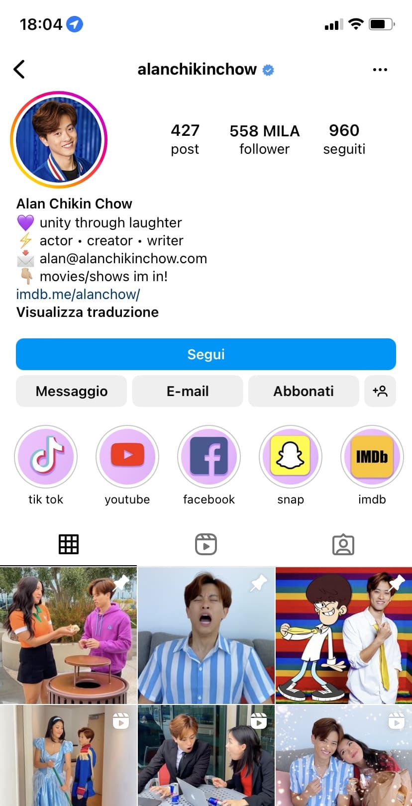 abbonamenti su instagram